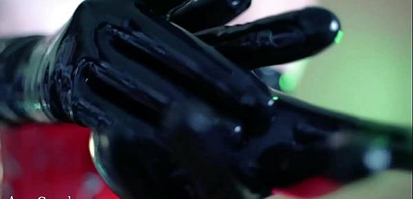  Latex Rubber Gloves Video, Fetish Arya Grander